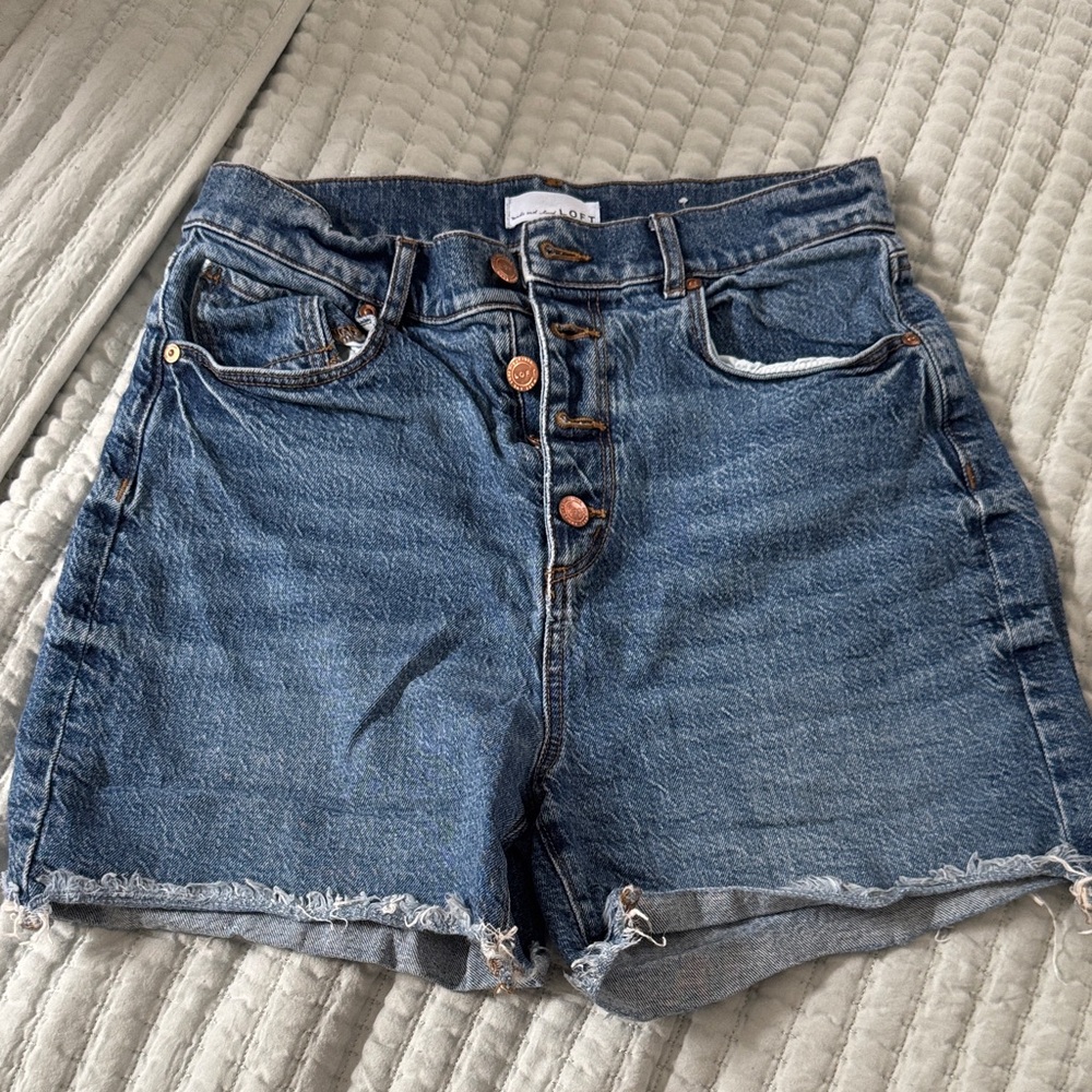 Loft denim cutoffs